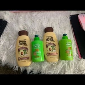 Brand new Garnier Whole Blend Shampoo and Conditioner cream